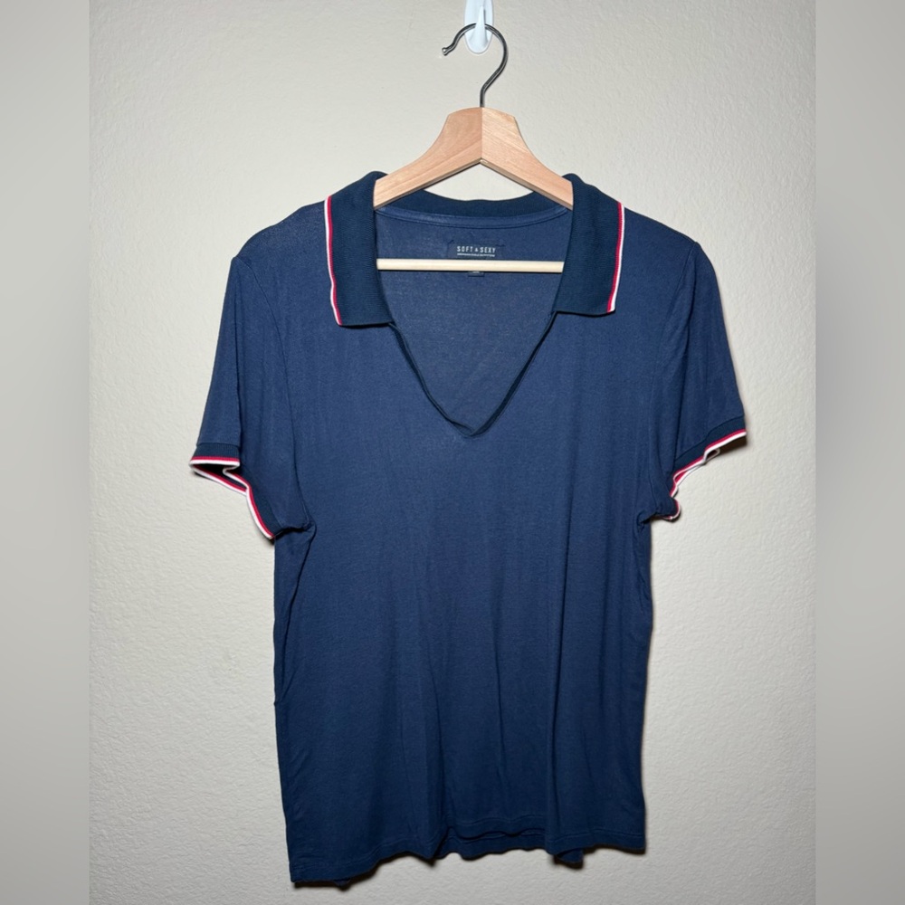 American Eagle outfitters XL Navy Blue Short Sleeve Polo